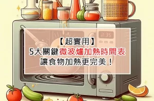 【超實用】5大關鍵微波爐加熱時間表：讓食物加熱更完美！