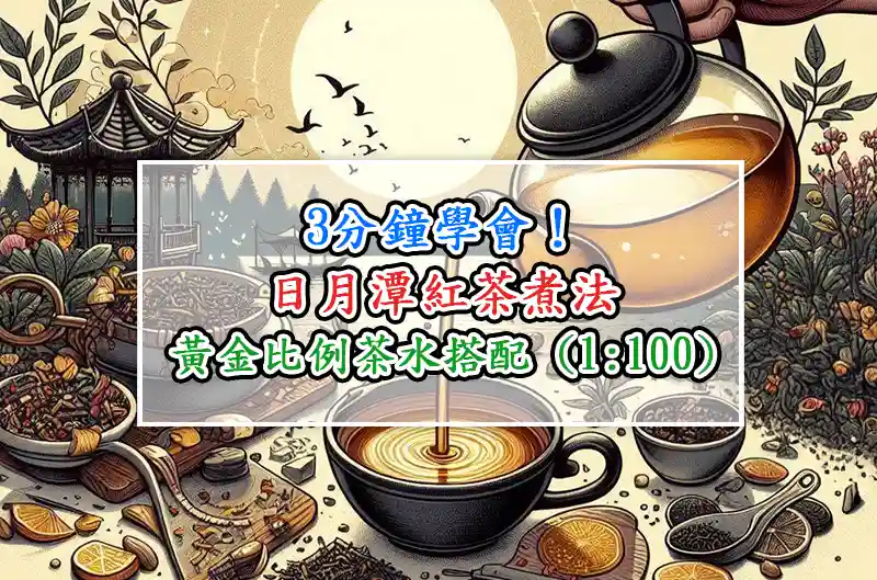 3分鐘學會!日月潭紅茶煮法:黃金比例茶水搭配 (1:100)